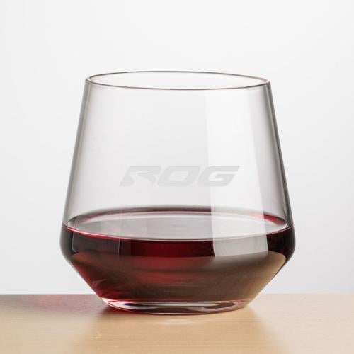 Corporate Gifts - Barware - Wine Glasses - Tucson Stemless Wine - 11oz/13.5oz - Deep Etch