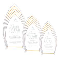 Turello Gold Peaks Acrylic Award - Acrylic Awards