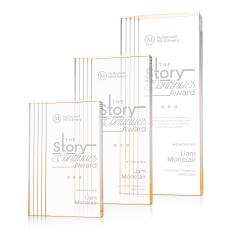 Haverton Gold Rectangle Acrylic Award - Acrylic Awards