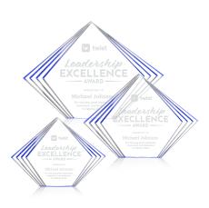 Crawford Blue Diamond Acrylic Award - Acrylic Awards