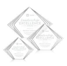 Crawford Clear Diamond Acrylic Award - Acrylic Awards