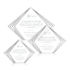 Crawford Clear Diamond Acrylic Award - Diamond Awards