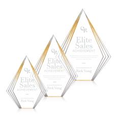 Brantley Gold Diamond Acrylic Award - Acrylic Awards