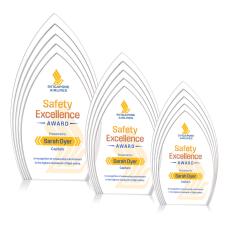 Turello Full Color Clear Peaks Acrylic Award - Acrylic Awards