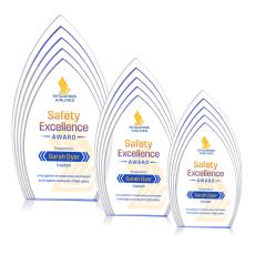 Turello Full Color Blue Peaks Acrylic Award - Acrylic Awards