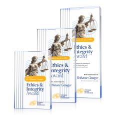 Haverton Full Color Blue Rectangle Acrylic Award - Awards and Trophies