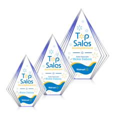 Brantley Full Color Blue Diamond Acrylic Award - Diamond Awards