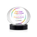 Sheraton Full Color Black on Base Circle Crystal Award
