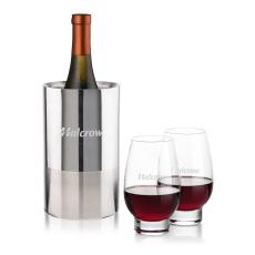 Catania Wine Cooler & Glenarden Stemless Wine Set - Barware