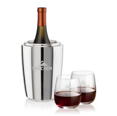 Pescara Wine Cooler & Crestview Stemless Wine Set - Corporate Gifts