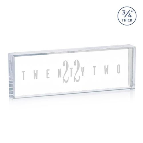 Corporate Gifts - Desk Accessories - Name Plates - Lancaster Nameplate - Deep Etch