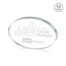 Baldus Oval Clear Circle Crystal Award