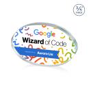 Baldus Oval Full Color Clear Circle Crystal Award