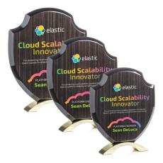 Belgrave Slatewood Full Color Gold Unique Wood Award - Eco and Wood Awards