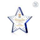 Esna Full Color Blue Star Crystal Award