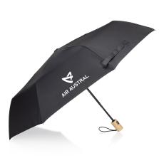 ChocÃ³ Compact Bamboo Handle Umbrella - Promotional Products