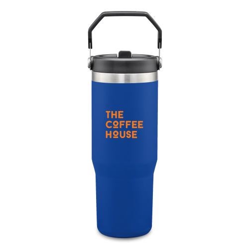 Promotional Products - Drinkware - Tumblers - Revive SS Travel Mug w/Handle & Straw - 30oz