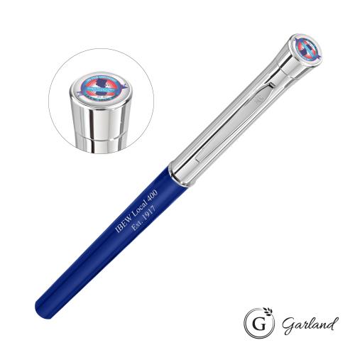 Promotional Products - Writing Instruments - Metal Pens - Garland&reg; Monogram Custom Rollerball Pen - Chrome