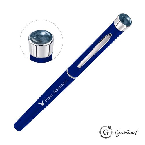 Promotional Products - Writing Instruments - Metal Pens - Garland&reg; Color Matte Aura Rollerball Pen - Chrome
