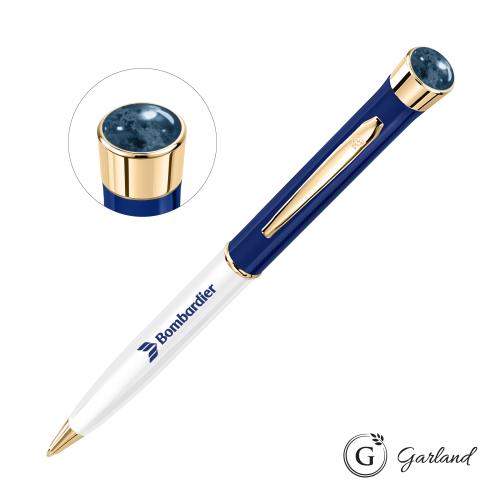 Promotional Products - Writing Instruments - Metal Pens - Garland&reg; Patriot Aura Ballpoint Twist Pen - Gold Accent