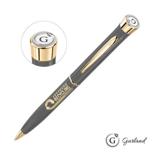 Promotional Products - Writing Instruments - Metal Pens - Garland&reg; Recycled Ballpoint Twist Pen - Gold Accent