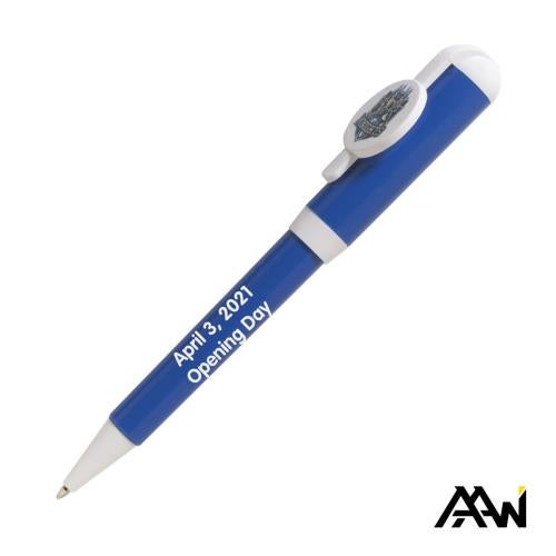 Promotional Products - Writing Instruments - Plastic Pens - Jumbo Full Color Billboard Twist Pen - White Accent