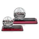 Serenity Globe on Rosewood Base Glass Award