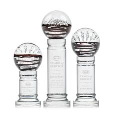 Serenity Clear on Colverstone Base Globe Glass Award - Glass Awards