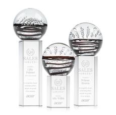 Serenity Clear on Dakota Base Globe Glass Award - Glass Awards