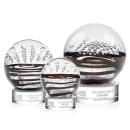 Serenity Clear on Stanrich Base Globe Glass Award