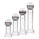 Serenity Clear on Stowe Base Globe Glass Award