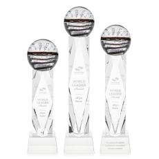 Serenity Clear on Toscana Base Globe Glass Award - Art Glass Awards