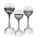 Serenity Clear on Willshire Base Globe Glass Award