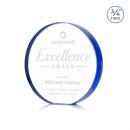 Gainsborough Blue Circle Crystal Award