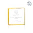 Upton Square Gold Square / Cube Crystal Award