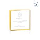 Upton Square Gold Square / Cube Crystal Award