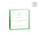 Upton Square Green Square / Cube Crystal Award