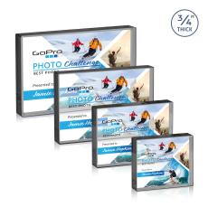 Verona Full Color Paperweight - Black - Corporate Gifts