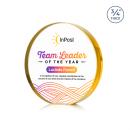 Gainsborough Full Color Gold Circle Crystal Award