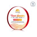 Gainsborough Full Color Red Circle Crystal Award