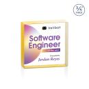 Upton Square Full Color Gold Square / Cube Crystal Award