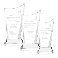 Burnett Clear on Newhaven Base Peaks Crystal Award - Awards and Trophies