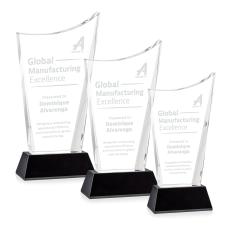 Burnett Black on Newhaven Base Peaks Crystal Award - Awards and Trophies