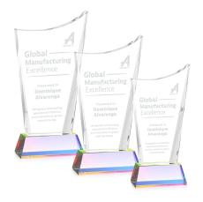 Burnett Prismatic on Newhaven Base Peaks Crystal Award - Awards and Trophies