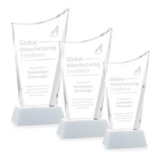 Burnett White on Newhaven Base Peaks Crystal Award - Awards and Trophies