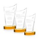 Burnett Amber on Alberton Base Peaks Crystal Award