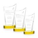 Burnett Gold on Alberton Base Peaks Crystal Award