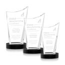 Burnett Black on Alberton Base Peaks Crystal Award