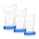 Burnett Sky Blue on Alberton Base Peaks Crystal Award