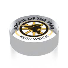 Hockey Puck Full Color Circle Glass Award - Unique Awards